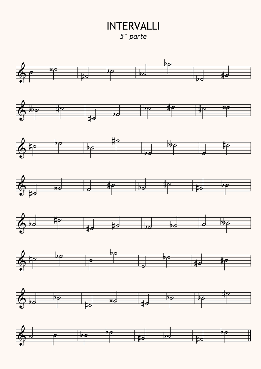 Esercizi per il riconoscimento degli intervalli musicali (con soluzioni) Part scores gallery preview page 6
