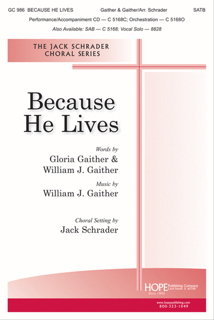 Because He Lives 4-Part scores gallery preview page 1