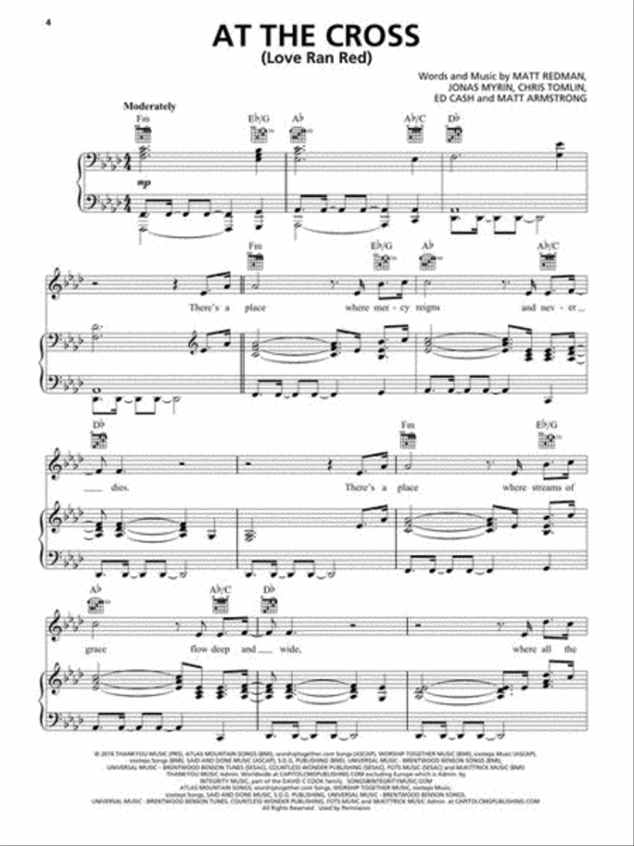 Christian Sheet Music 2010-2019 Piano, Vocal, Guitar scores gallery preview page 5