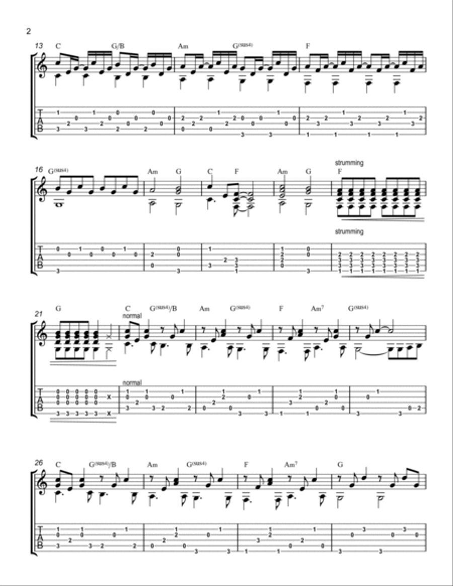 Betty Betty Piano, Vocal, Guitar scores gallery preview page 2