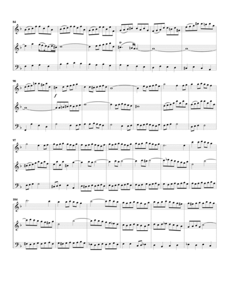 2 movements from Sonata, BWV 1016 (arranged for 3 recorders (AAB))