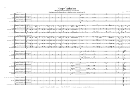 Happy (Birthday) Variations - Trumpet Quintet image number null