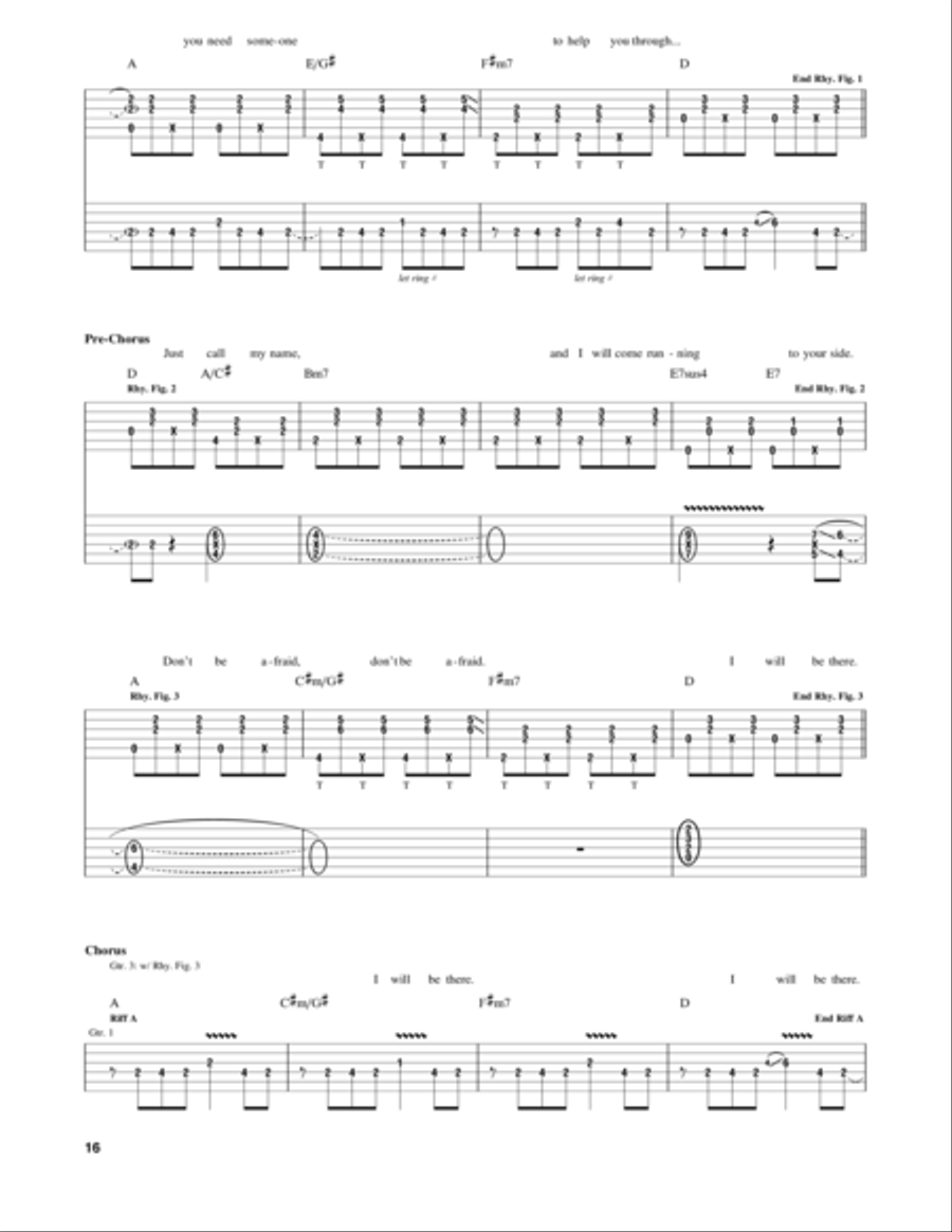 I Will Be There I Will Be There Electric Guitar scores gallery preview page 2
