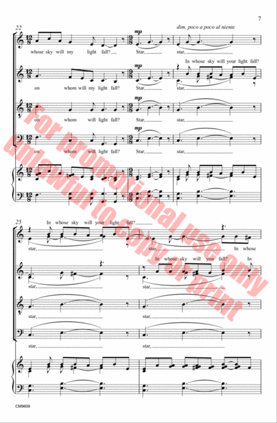 Stars 4-Part scores gallery preview page 8