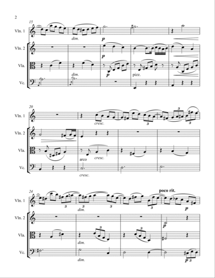 Album Leaf String Quartet scores gallery preview page 2