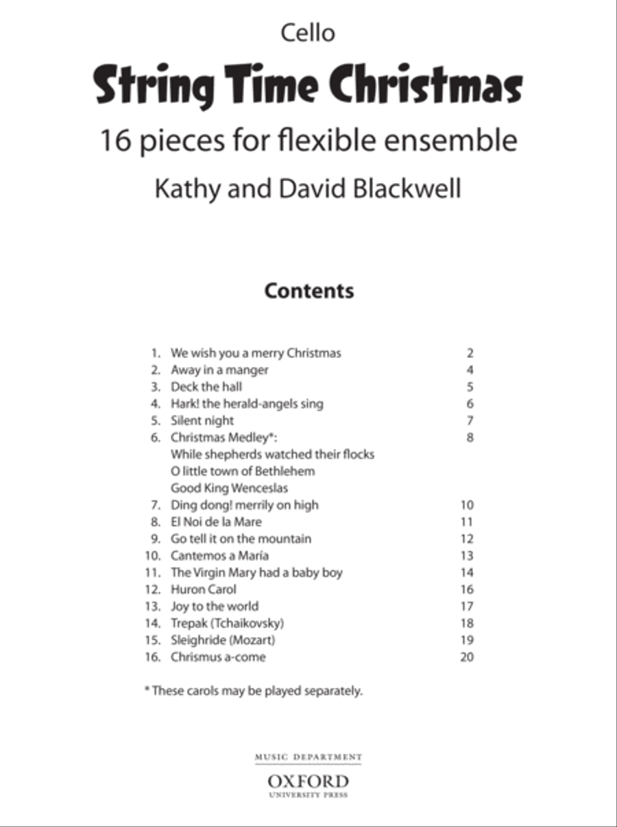 String Time Christmas String Orchestra scores gallery preview page 2