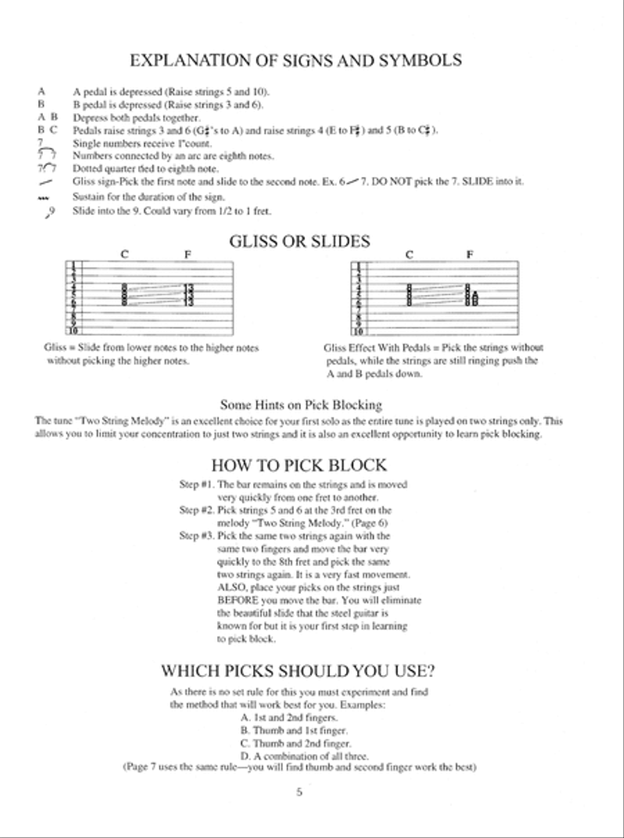 Easiest Country Pedal Steel Guitar Book Electric Guitar scores gallery preview page 11