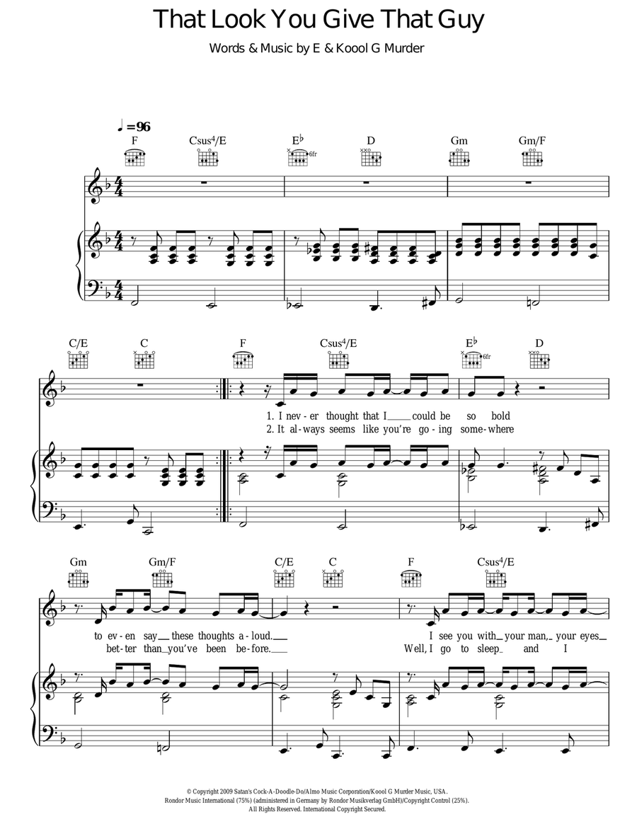 That Look You Give That Guy Acoustic Guitar scores gallery preview page 1