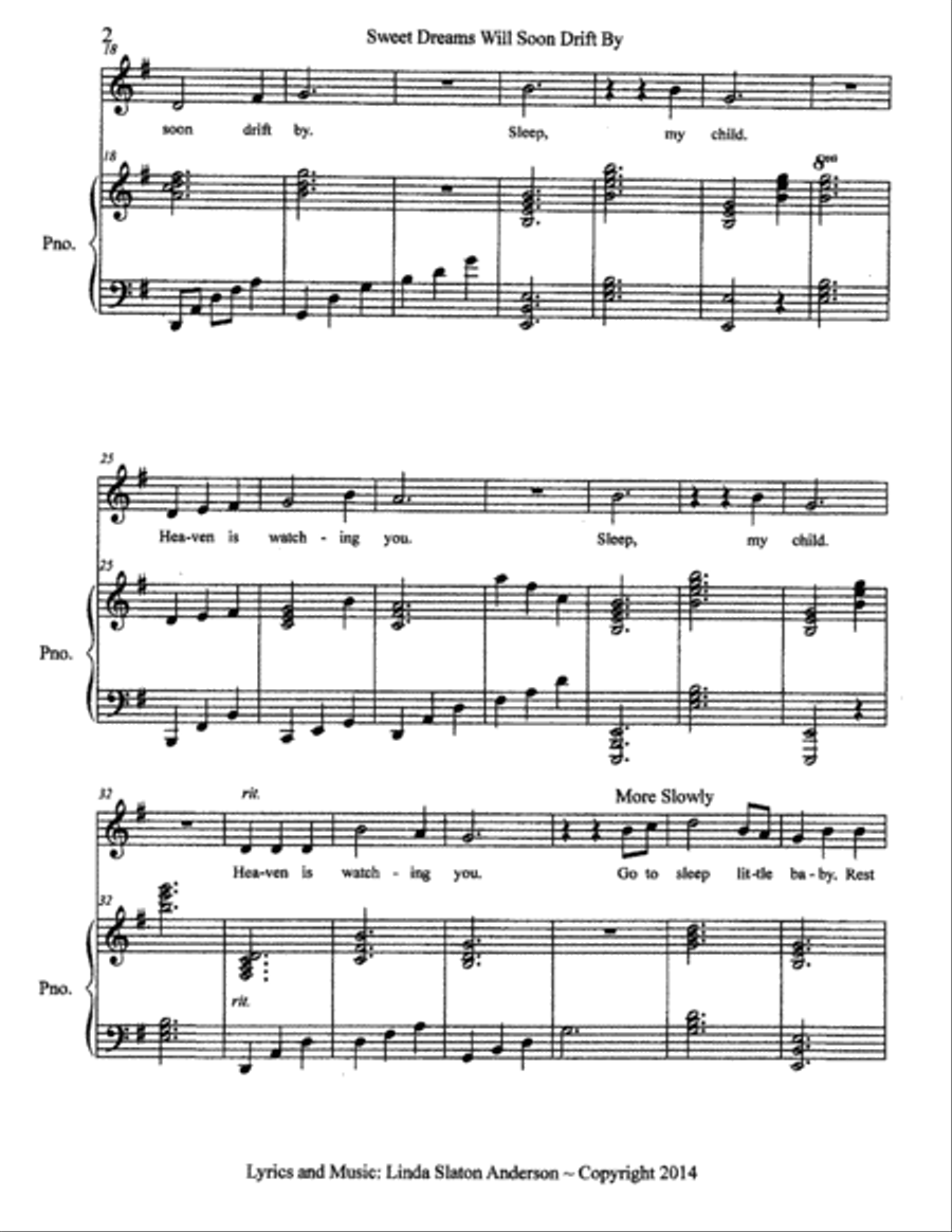 Sweet Dreams Will Soon Drift By Voice scores gallery preview page 2
