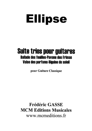 Book cover for Ellipse suite trios pour guitares