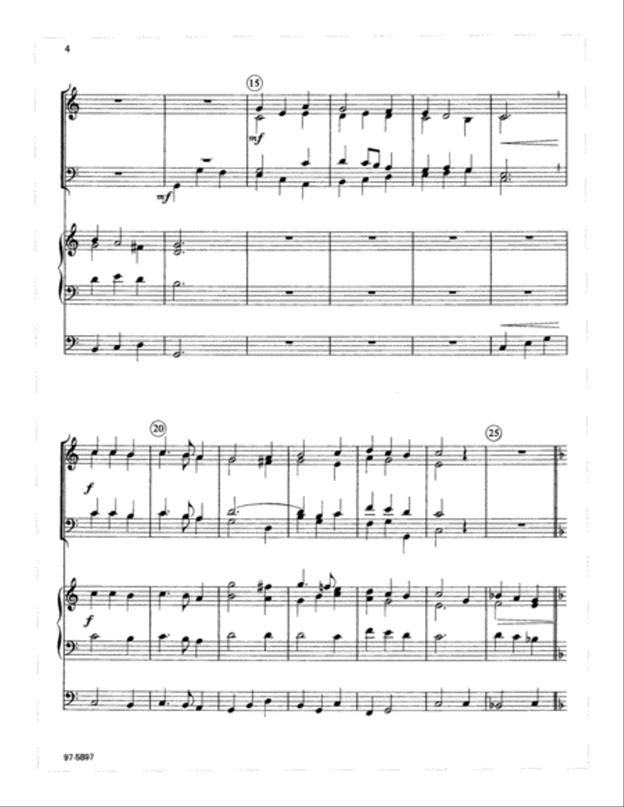 Three Hymns of Praise for Easter Trombone scores gallery preview page 3