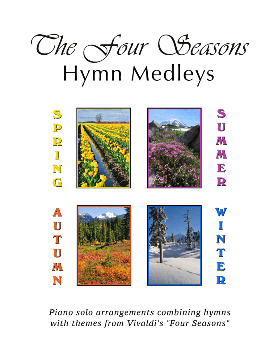 The Four Seasons Hymn Medleys Complete Collection (12 Piano Solos) Piano Solo scores gallery preview page 1