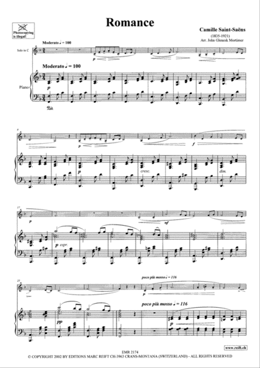 Romance Romance Bass Trombone scores gallery preview page 4