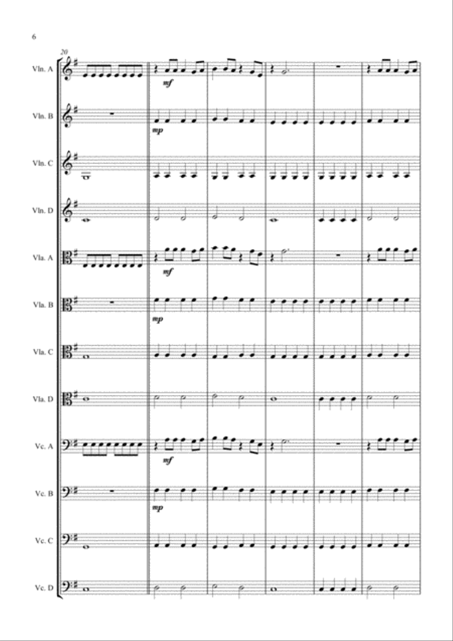 A Million Dreams Small Ensemble scores gallery preview page 6