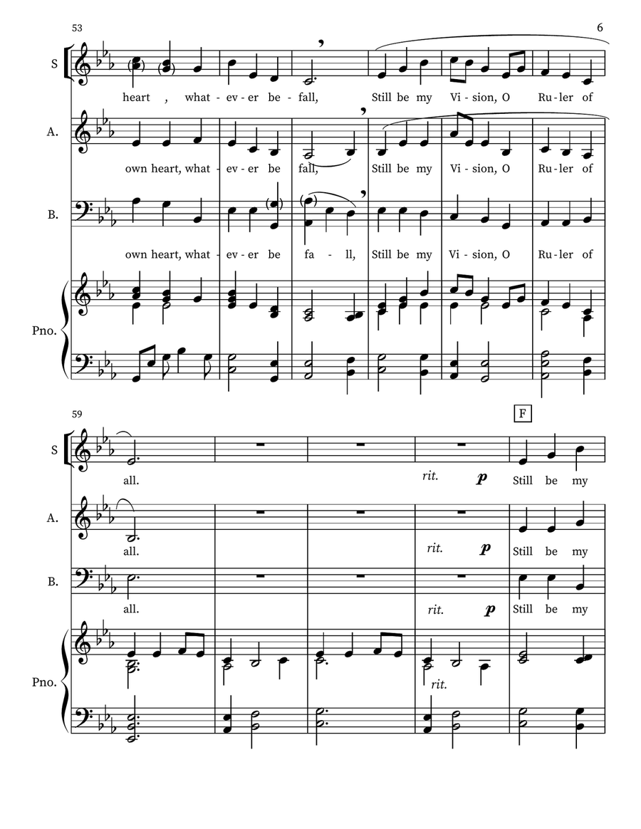 Be Thou My Vision 3-Part scores gallery preview page 6