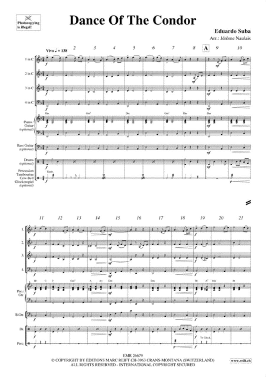 Dance Of The Condor Brass Ensemble scores gallery preview page 3