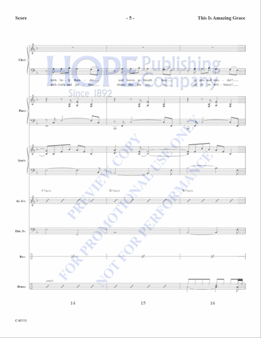 This is Amazing Grace This is Amazing Grace Choir scores gallery preview page 7