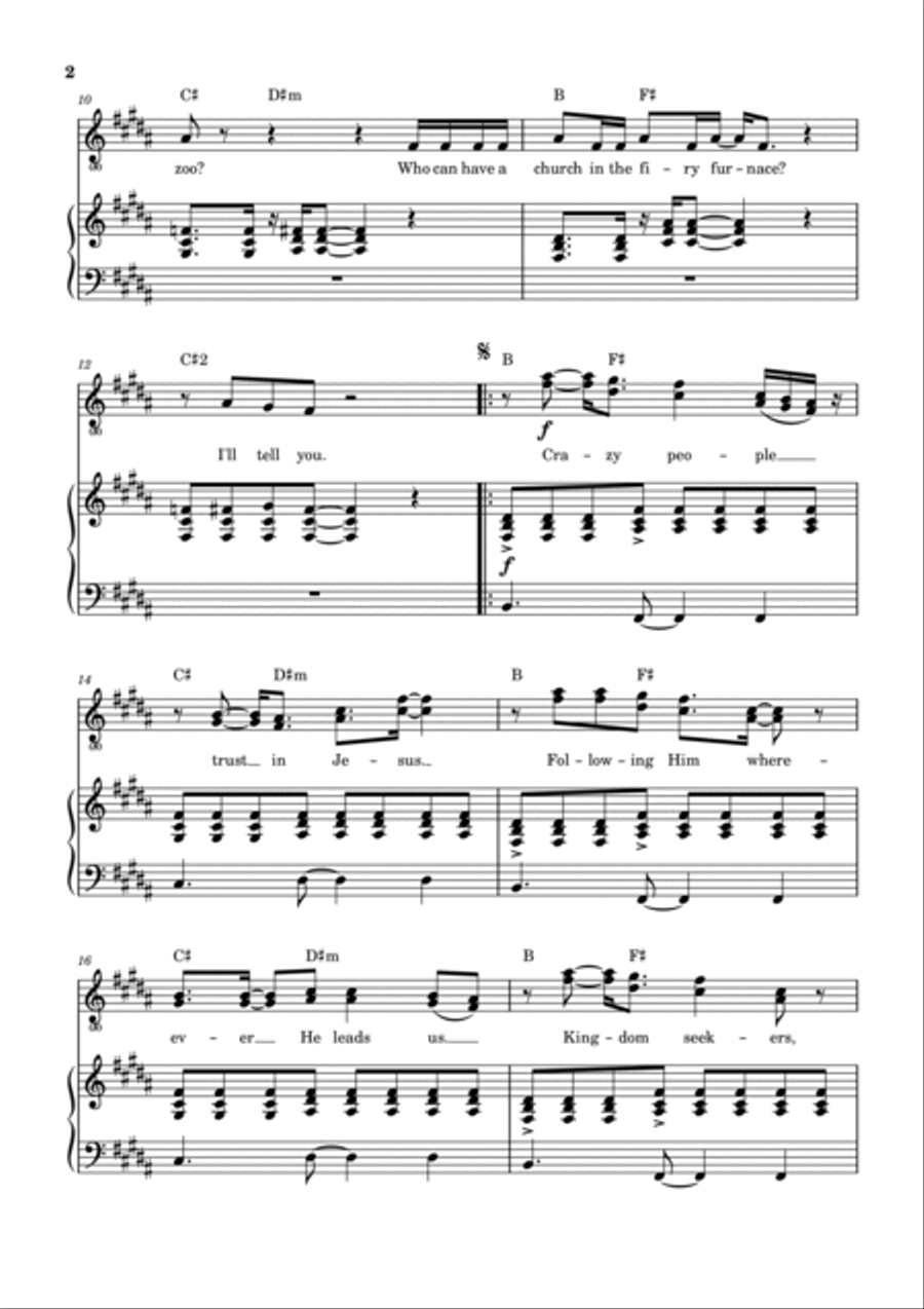 Crazy People Voice scores gallery preview page 3