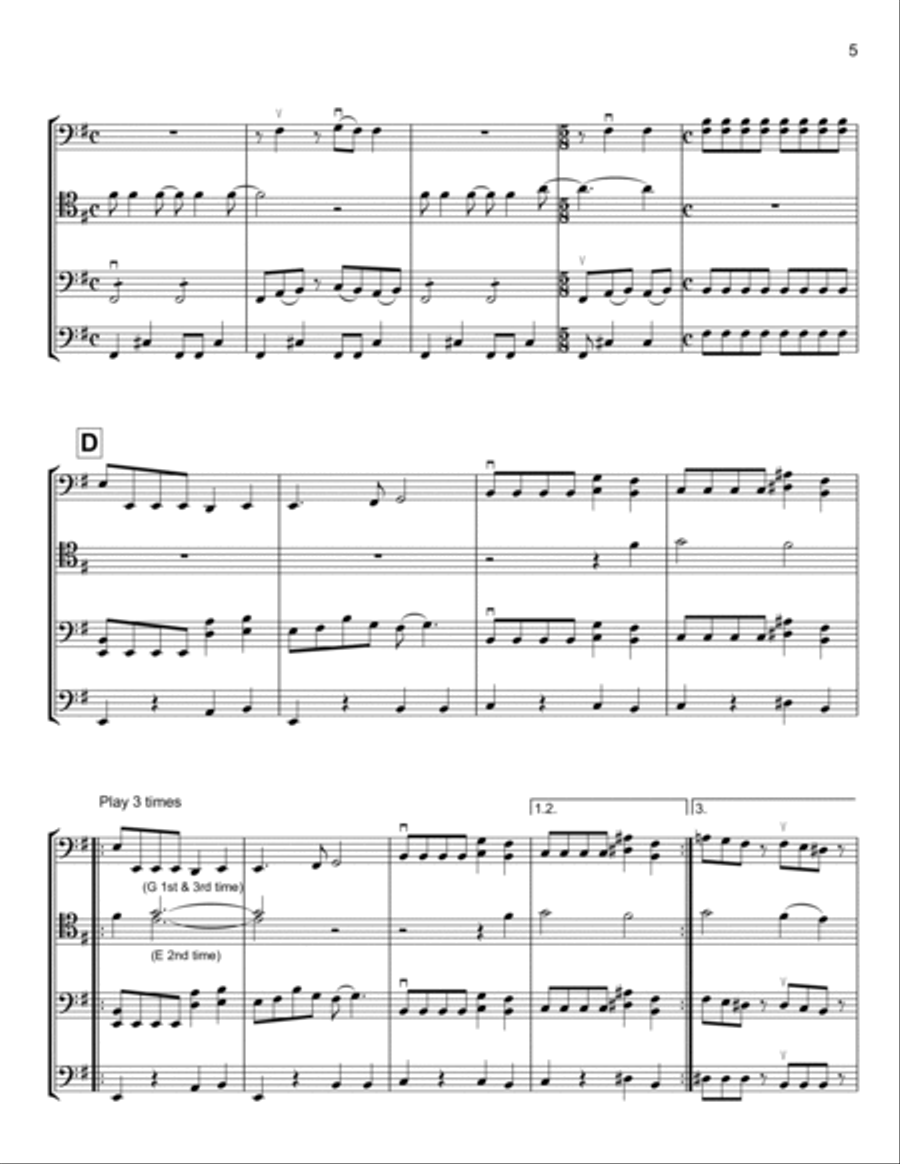 Master Of Puppets String Quartet scores gallery preview page 5