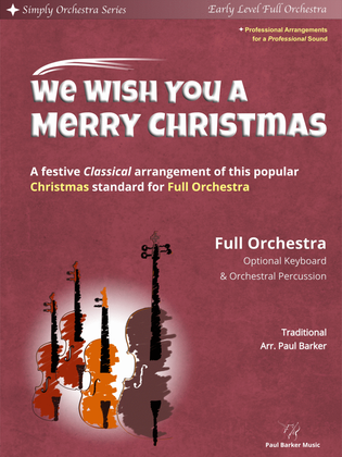 Book cover for We Wish You A Merry Christmas (Full Orchestra)