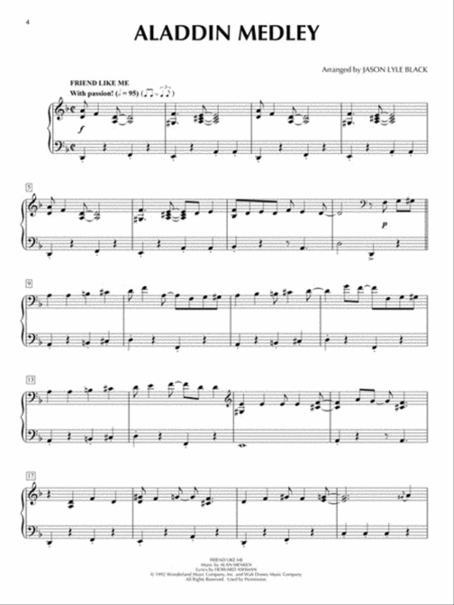 Disney Medleys for Piano Solo Piano Solo scores gallery preview page 3
