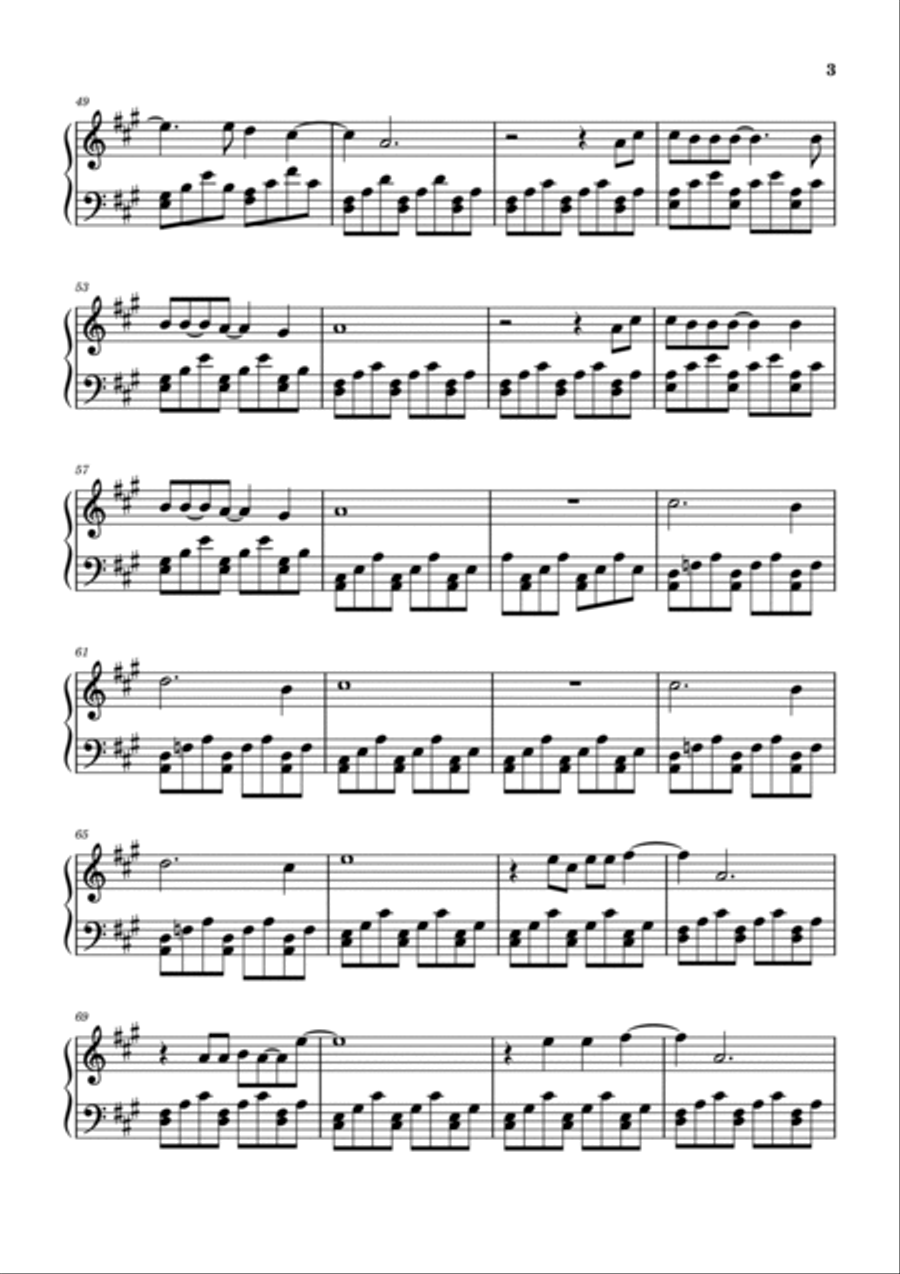 Just Another Thing We Don't Talk About Piano Solo scores gallery preview page 3