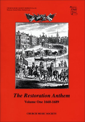 Book cover for The Restoration Anthem Volume 1 1660-1689