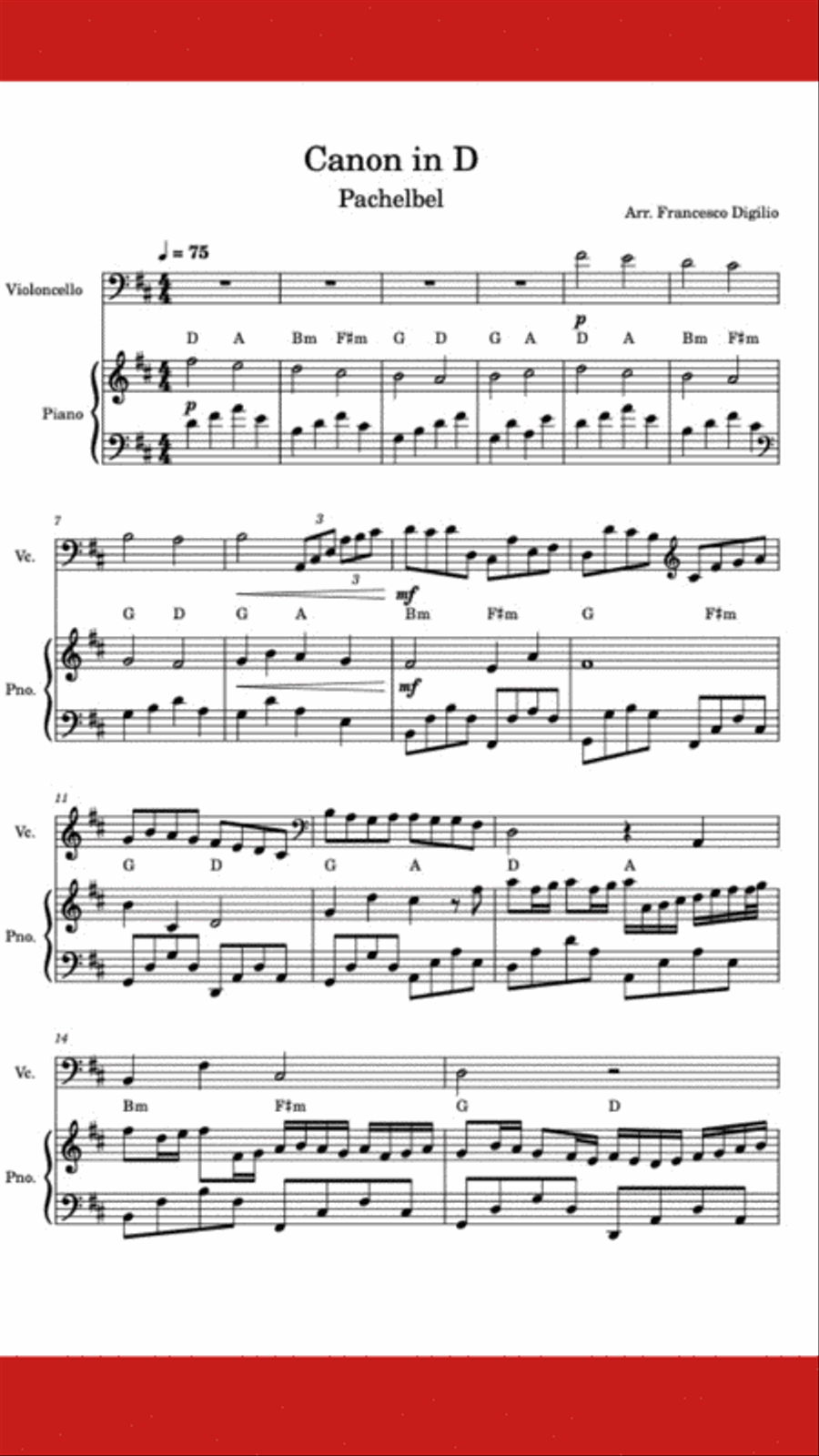 Canon in D String Duet scores gallery preview page 2