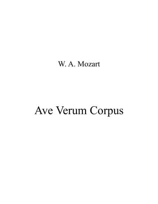 Book cover for Ave Verum Corpus (violin - viola)