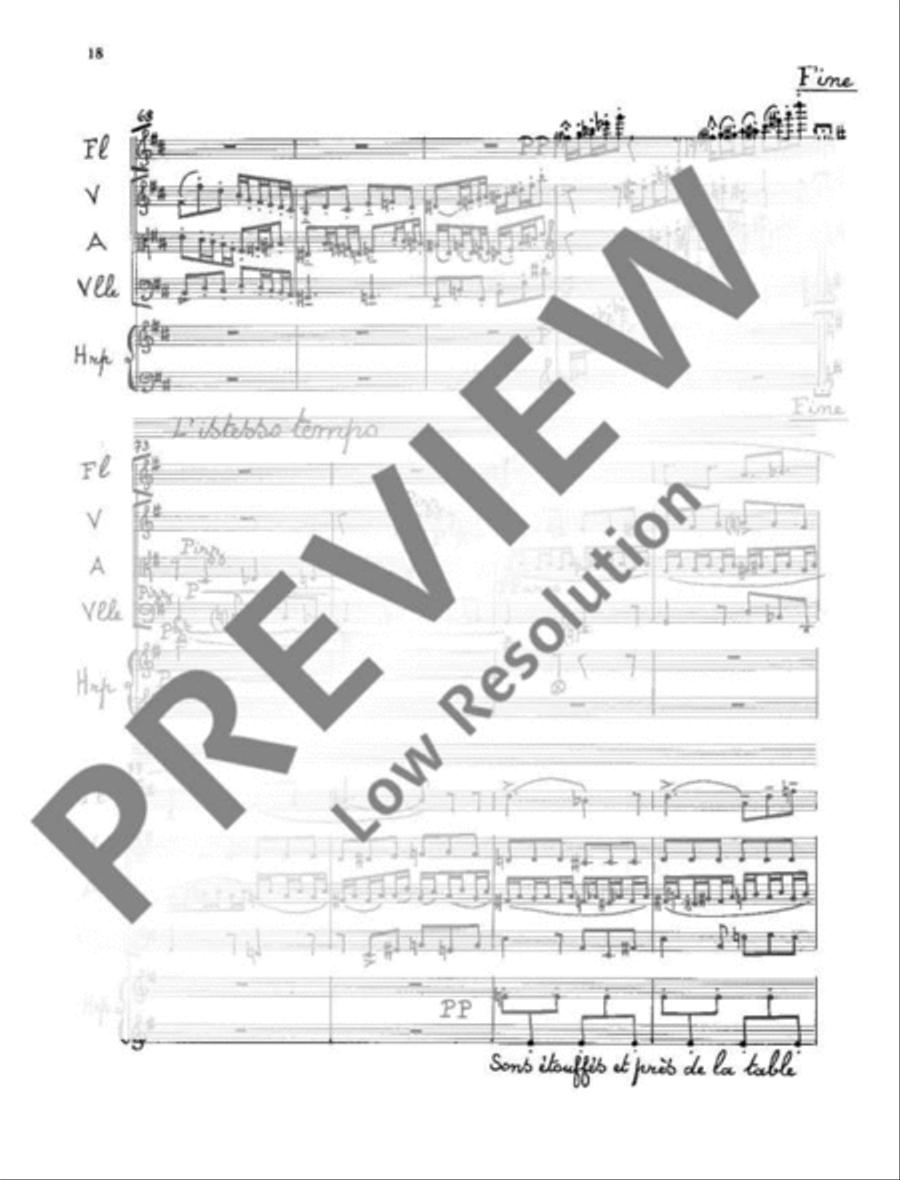 Quintet No. 2 Flute scores gallery preview page 19