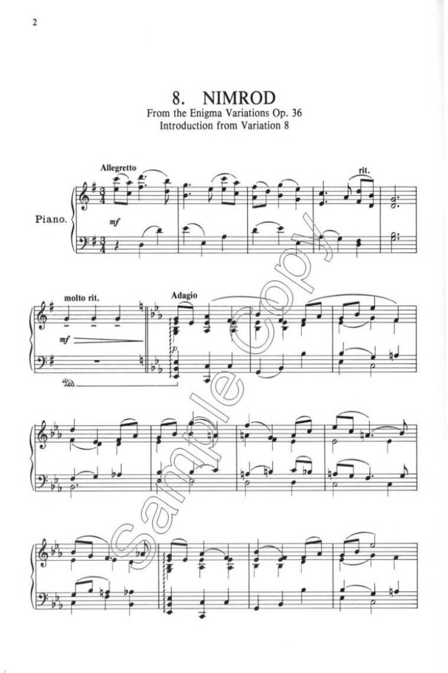 Elgar - Book 1 - Silhouette Series Piano Solo scores gallery preview page 2