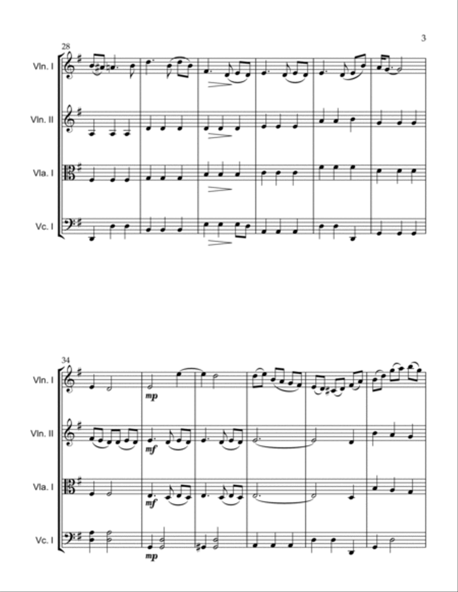 So This Is Love String Quartet scores gallery preview page 3