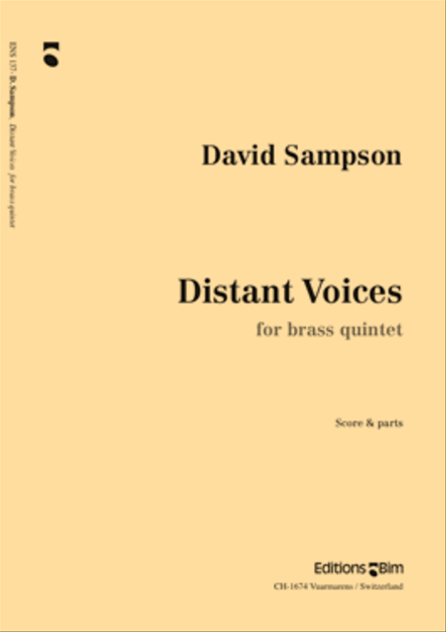 Distant Voices Brass Quintet scores gallery preview page 1