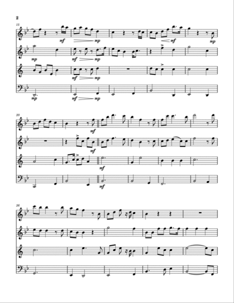 I Set My Hope On Jesus (Hymn For A Deconstructing Friend) Woodwind Quartet scores gallery preview page 3