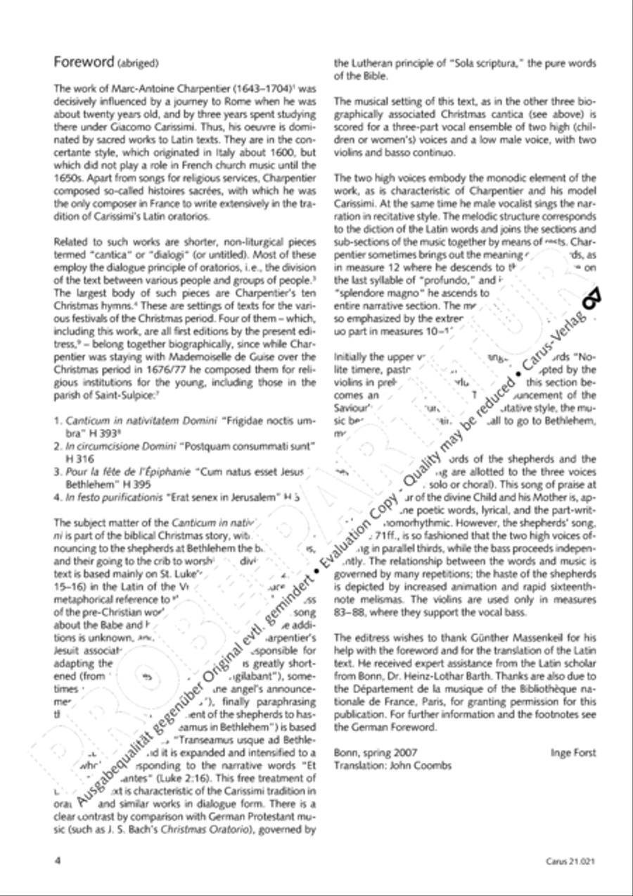Canticum in nativitatem Domini Choir scores gallery preview page 5