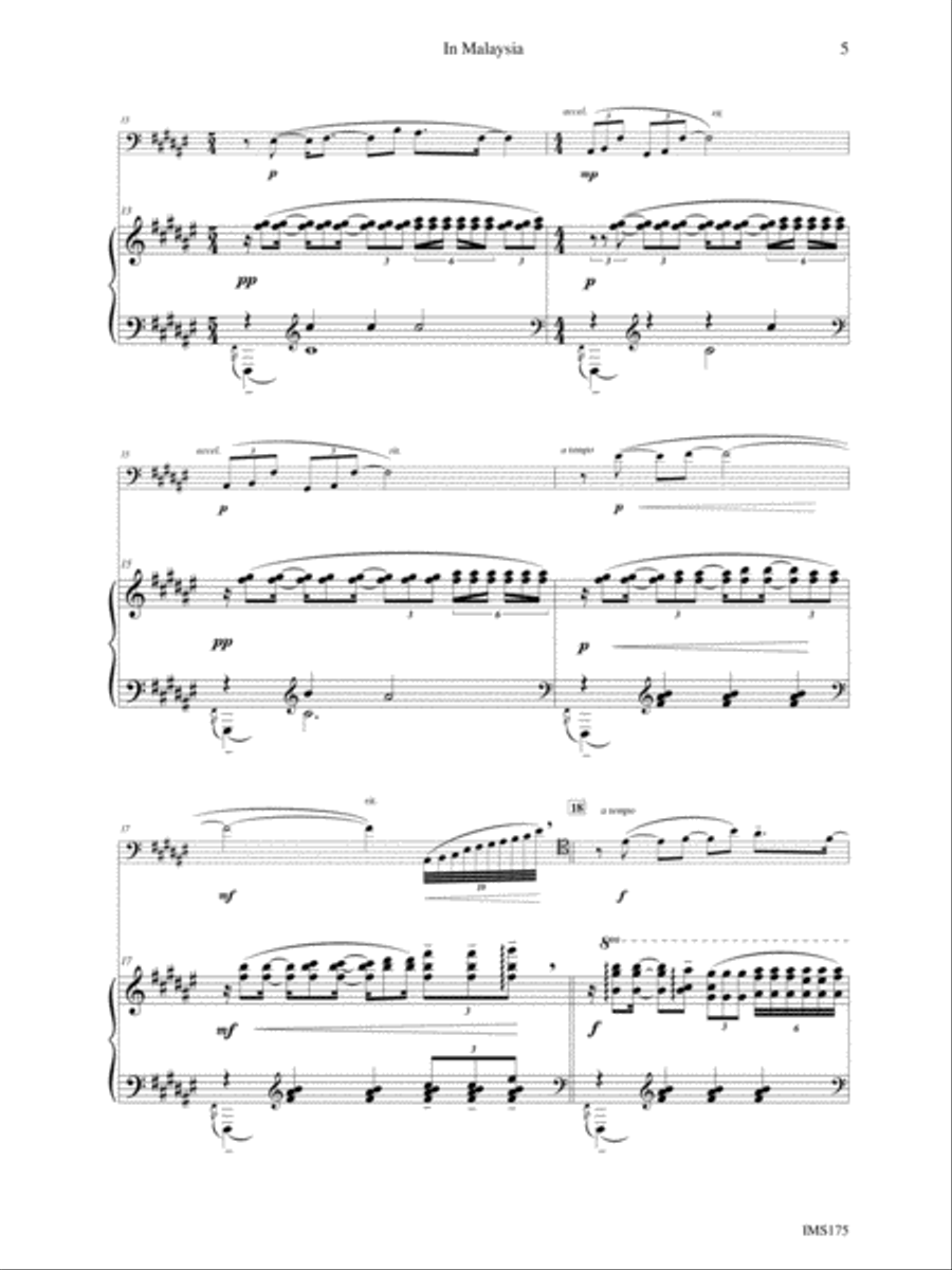 In Malaysia Bassoon Solo scores gallery preview page 5
