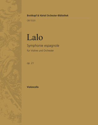 Book cover for Symphonie espagnole Op. 21