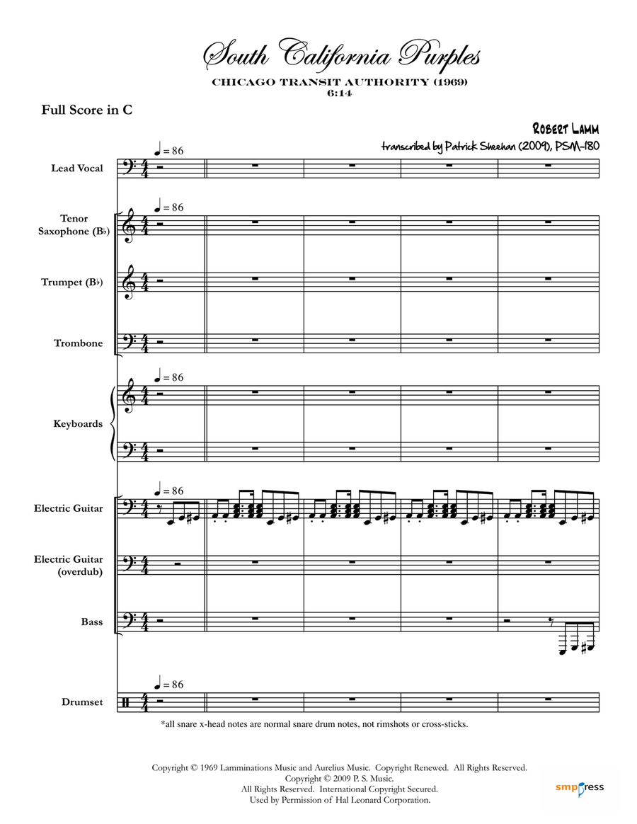South California Purples Small Ensemble scores gallery preview page 1
