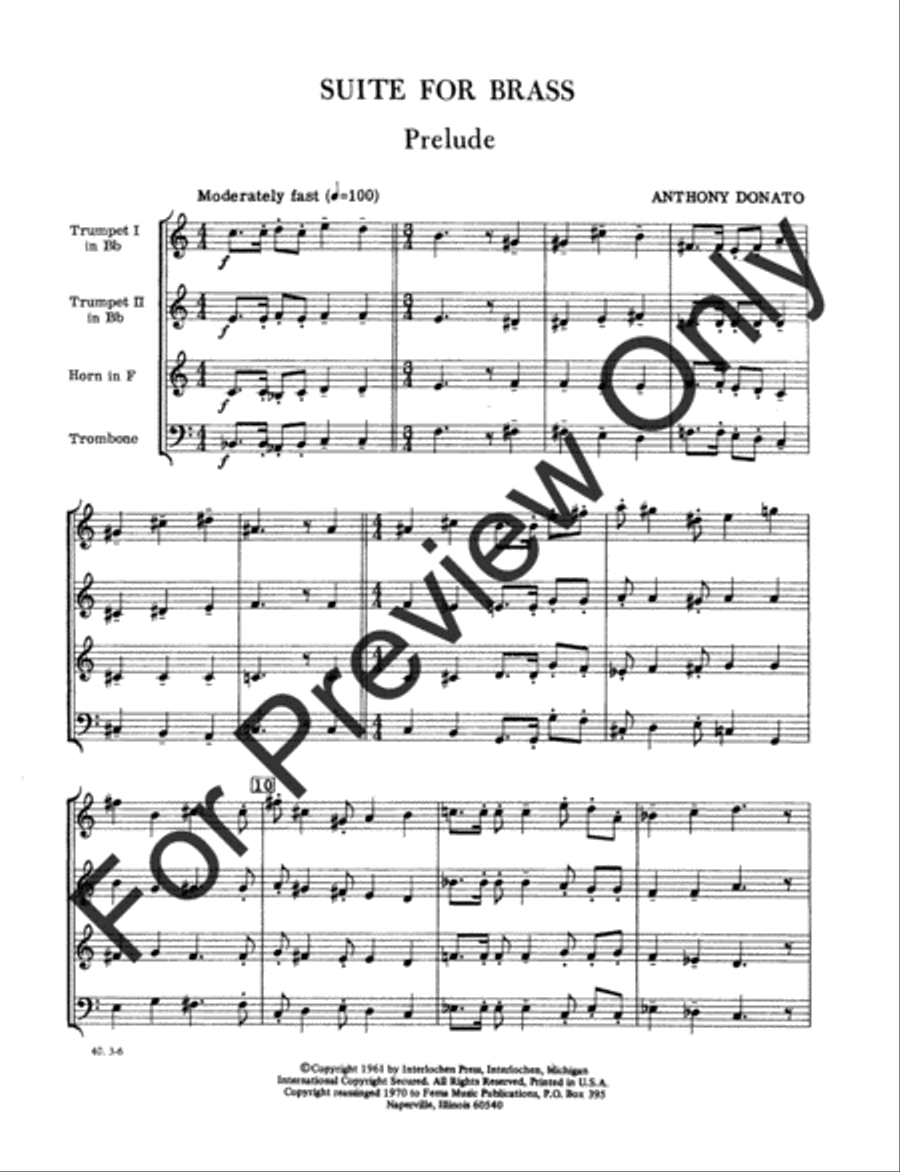 Suite For Brass Suite For Brass Horn scores gallery preview page 3