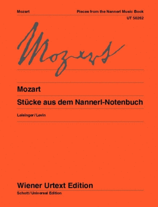 Book cover for Pieces from the Nannerl Music Book