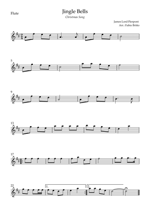 Jingle Bells (Christmas Song) for Flute Solo