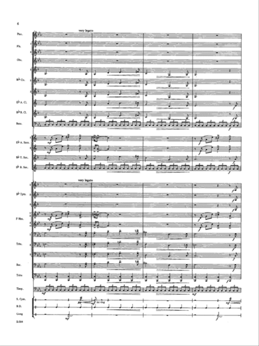 Mystery on Mena Mountain - Full Score Concert Band scores gallery preview page 6