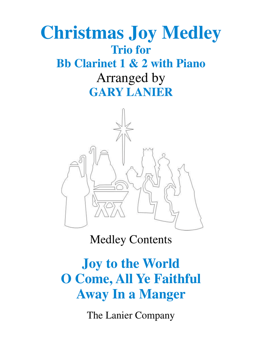 Book cover for CHRISTMAS JOY MEDLEY (Trio - Bb Clarinet 1 & 2 with Piano)