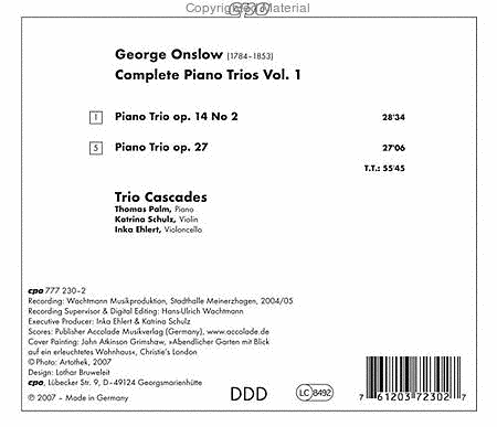 Complete Piano Trios Vol. 1
