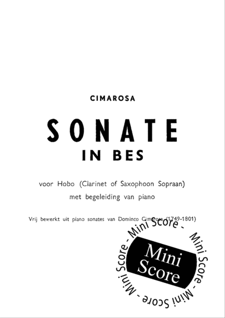 Sonate in Bb Clarinet scores gallery preview page 3