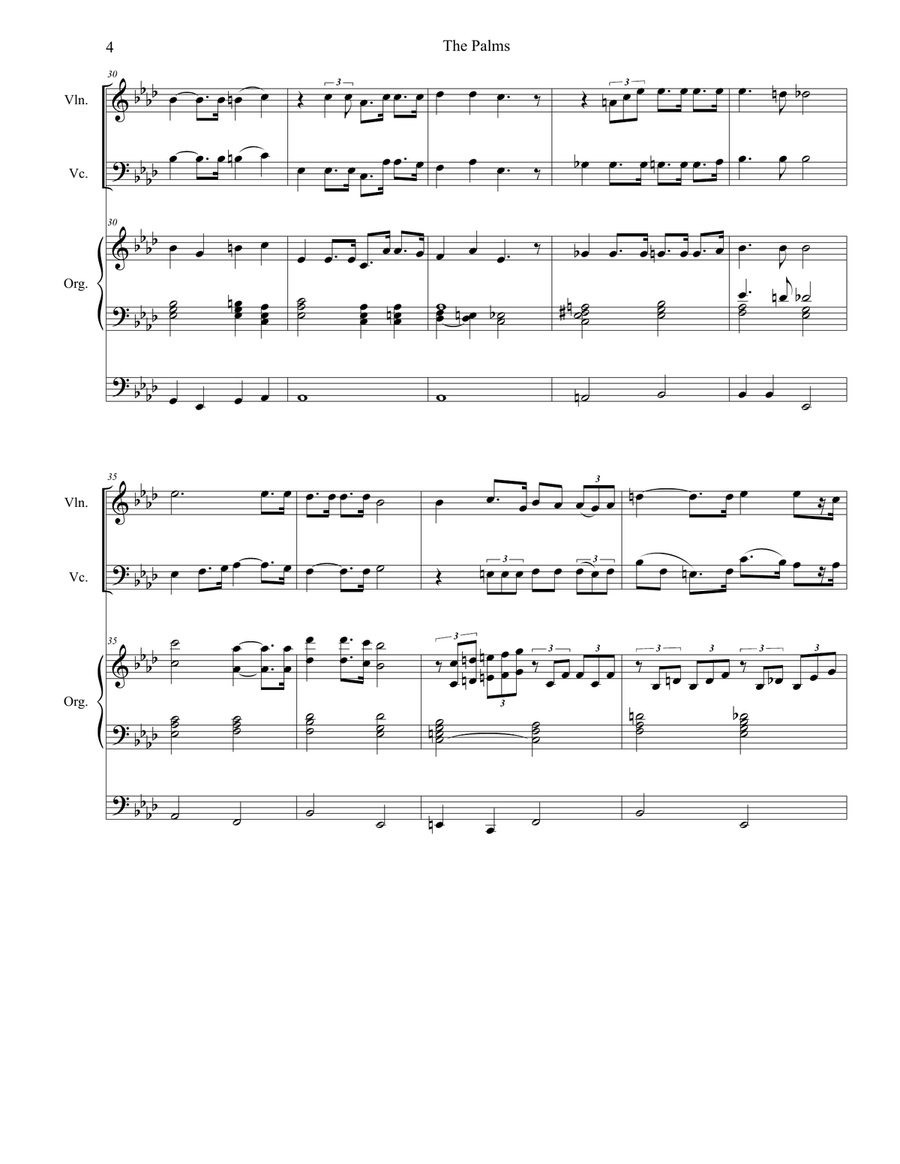 The Palms (Duet for Violin and Cello) String Duet scores gallery preview page 4