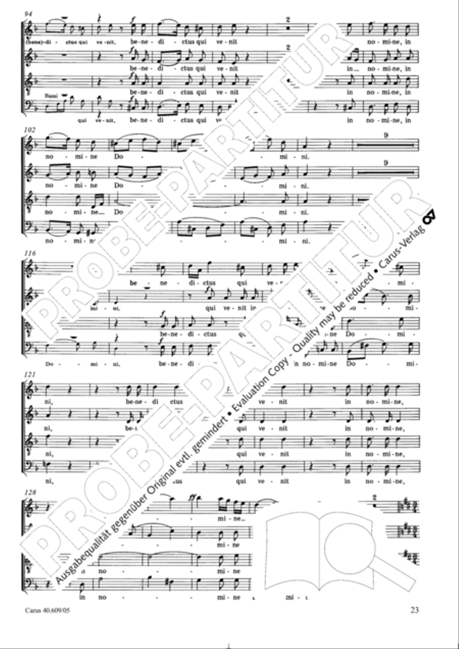 Missa in Angustiis 4-Part scores gallery preview page 24