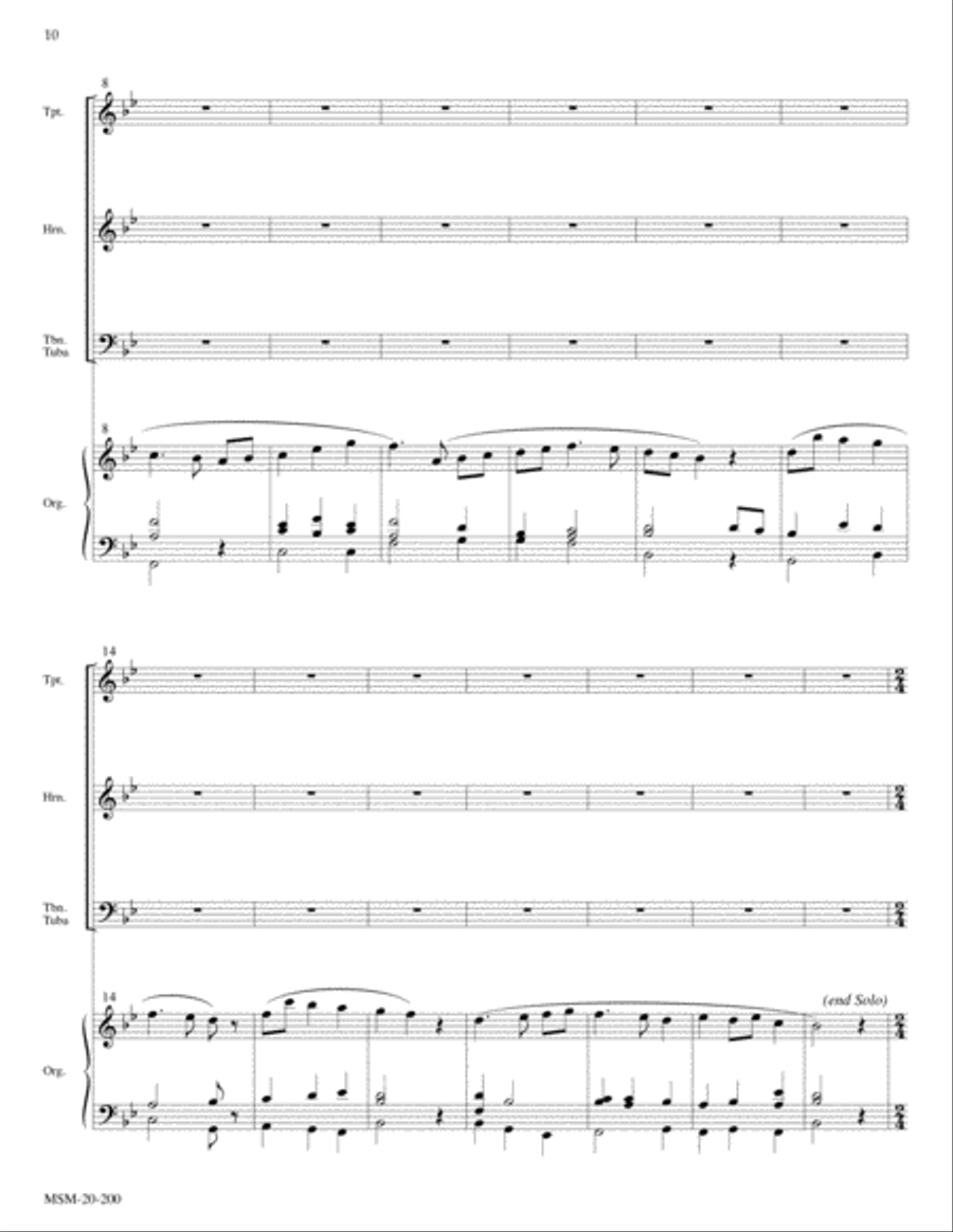 Yuletide Triptych Handbell Choir scores gallery preview page 6