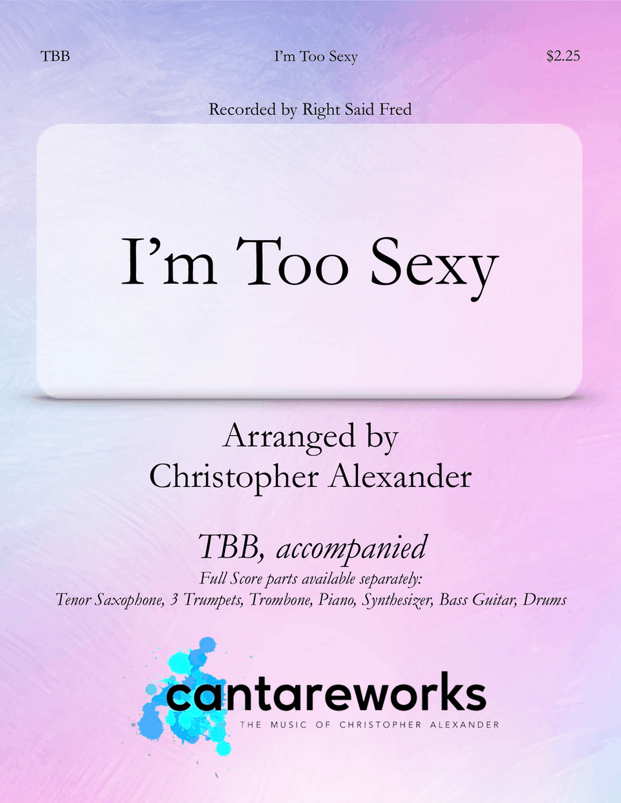 I'm Too Sexy 3-Part scores gallery preview page 1