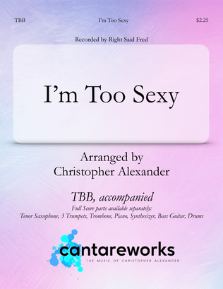 Book cover for I'm Too Sexy